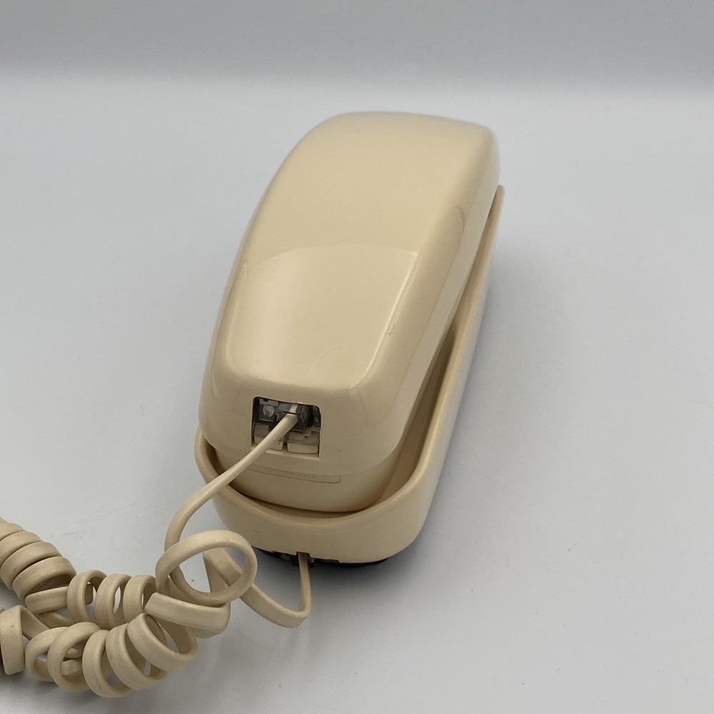 Vintage Western Electric rimline Rotary‎ Phone Beige White Land Line Desk 220 - Picture 4 of 15
